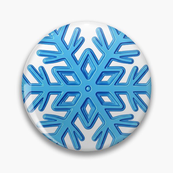 Item preview, Realistic Shiny Blue Snowflake Illustration with Icy Crystal Patterns | Elegant Winter Decoration Art designed and sold by PixelVibe782.