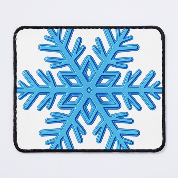 Item preview, Realistic Shiny Blue Snowflake Illustration with Icy Crystal Patterns | Elegant Winter Decoration Art designed and sold by PixelVibe782.