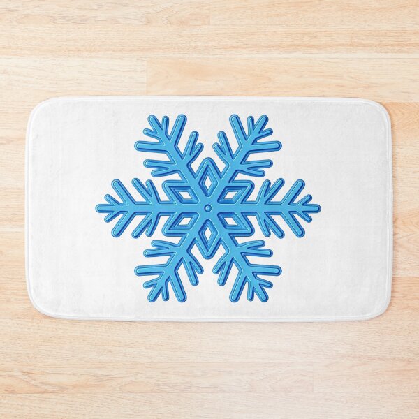 Item preview, Realistic Shiny Blue Snowflake Illustration with Icy Crystal Patterns | Elegant Winter Decoration Art designed and sold by PixelVibe782.