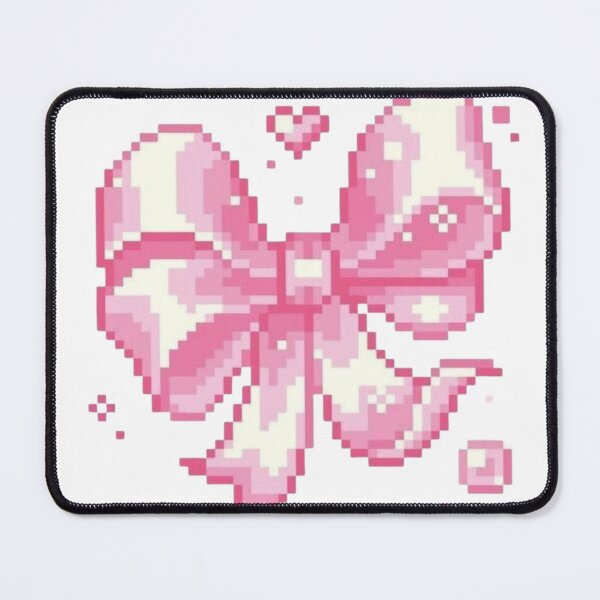 Item preview, Cute pink ribbon pixel designed and sold by croissantback.