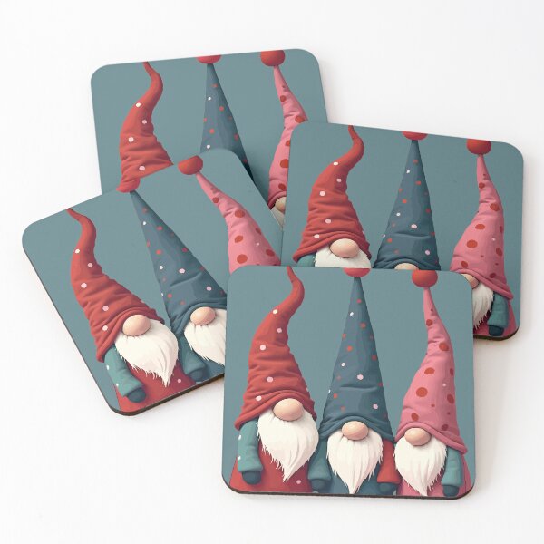 Item preview, Nordic Christmas Gnomes Retro Modern Kitschmas Cut Out designed and sold by taiche.