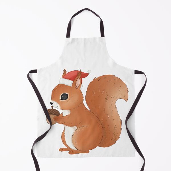 Item preview, Woodland Christmas Squirrel Holding Acorn | Holiday Critter designed and sold by Iqrapixels.