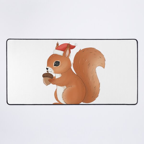 Item preview, Woodland Christmas Squirrel Holding Acorn | Holiday Critter designed and sold by Iqrapixels.