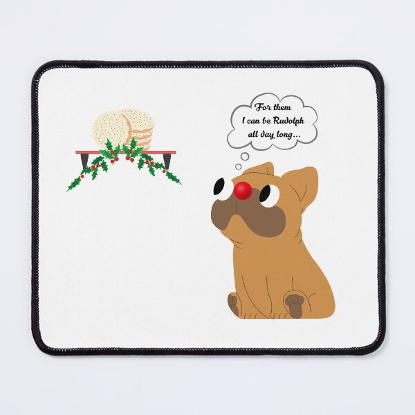 Item preview, Pug Rudolph – All for the Cookies! designed and sold by GreenPeony.