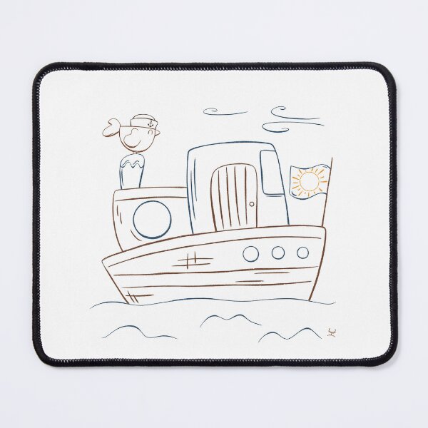 Item preview, Cute small boat - lineart designed and sold by hogakosta.
