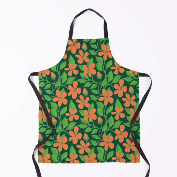 Item preview, Bright flowering vines on dark green designed and sold by MarySchwindt.