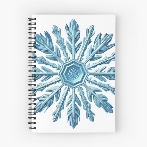 Item preview, Realistic Blue Snowflake Illustration with Gemstone Crystal Details | Elegant Winter Ice Art designed and sold by PixelVibe782.