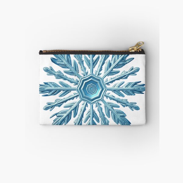 Item preview, Realistic Blue Snowflake Illustration with Gemstone Crystal Details | Elegant Winter Ice Art designed and sold by PixelVibe782.