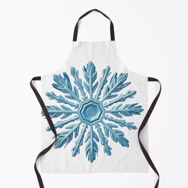 Item preview, Realistic Blue Snowflake Illustration with Gemstone Crystal Details | Elegant Winter Ice Art designed and sold by PixelVibe782.