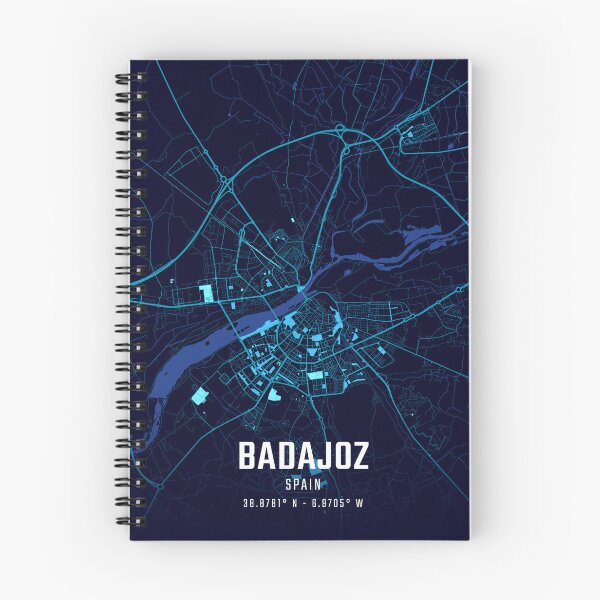Item preview, Badajoz Midnight City Map designed and sold by HomeLivingCo.