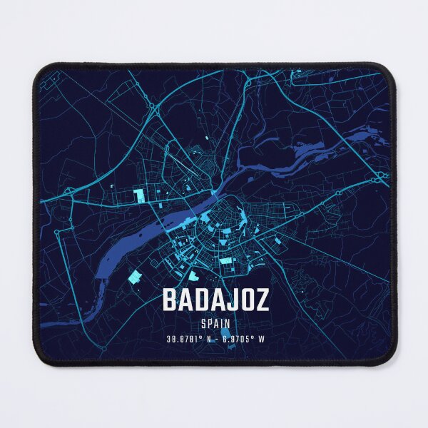 Item preview, Badajoz Midnight City Map designed and sold by HomeLivingCo.