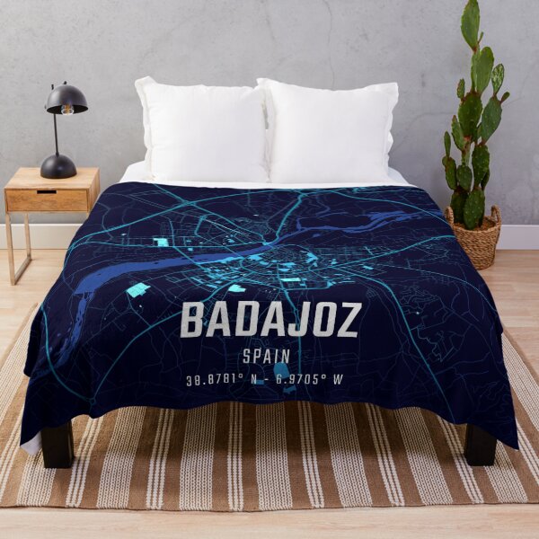 Item preview, Badajoz Midnight City Map designed and sold by HomeLivingCo.