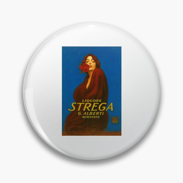 Item preview, 1905 Vintage Liquore Strega Italian liquor aperitif cocktail advertising poster in blue G. Alberti Benevento designed and sold by Jéanpaul  Ferro.
