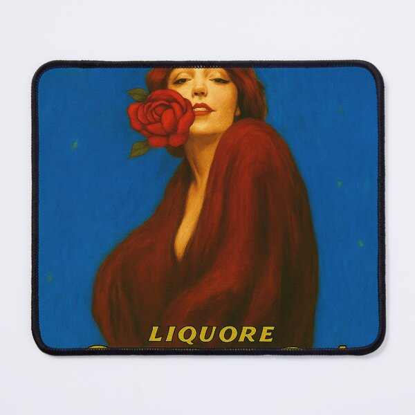 Item preview, 1905 Vintage Liquore Strega Italian liquor aperitif cocktail advertising poster in blue G. Alberti Benevento designed and sold by Jéanpaul Ferro.