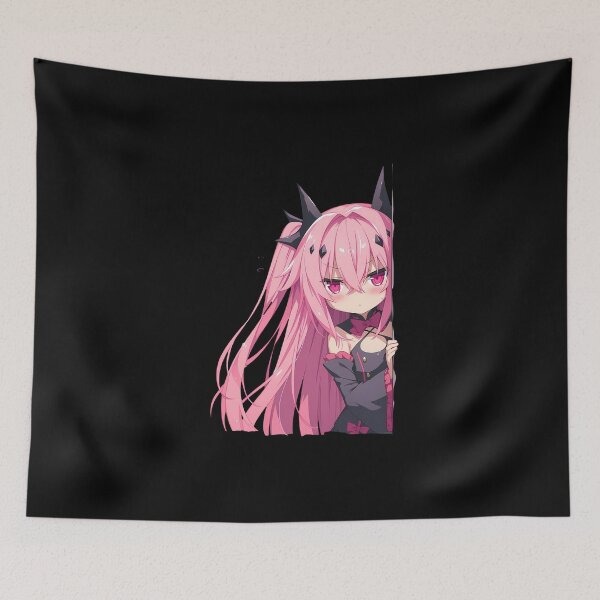 Item preview, Krul Tepes Seraph End Anime Girl Chibi Kawaii Peeker designed and sold by HumbertoValveno.