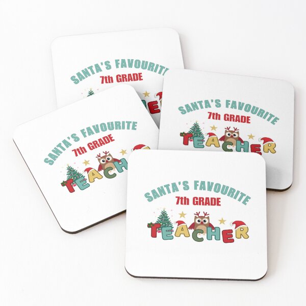 Item preview, Santa’s Favourite 7th Grade Teacher designed and sold by DixieGirlStudio.
