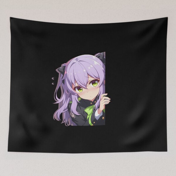 Item preview, end Hiiragi Shinoa Seraph End Anime Girl Chibi Kawaii Peeker designed and sold by HumbertoValveno.