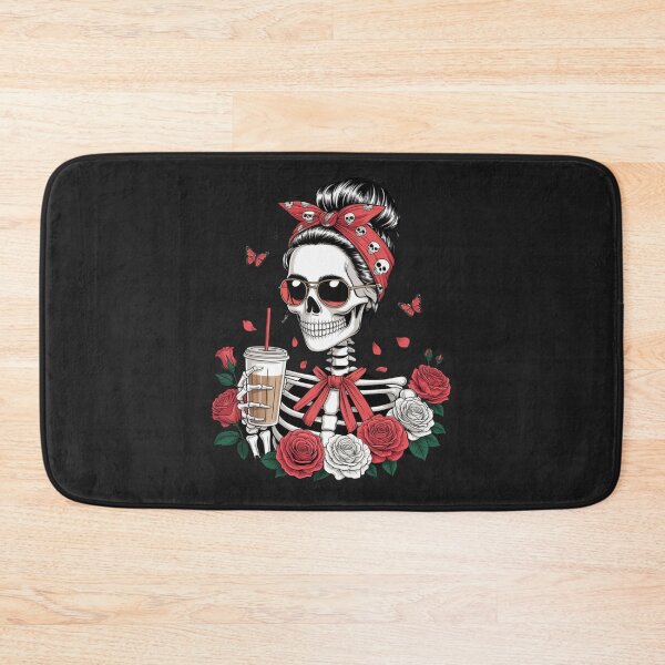 Item preview, Rose Queen Skeleton | Elegant Gothic Floral Coffee Girl Design designed and sold by ColorSplash123.