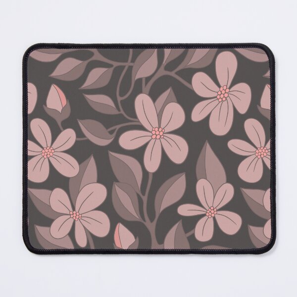 Item preview, Night flowering vines on warm grey designed and sold by MarySchwindt.