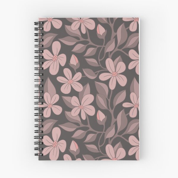Item preview, Night flowering vines on warm grey designed and sold by MarySchwindt.