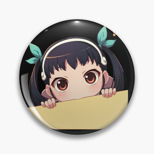 Item preview, Mayoi Hachikuji Bakemonogatari Anime Girl Chibi Kawaii Peeker designed and sold by HumbertoValveno.