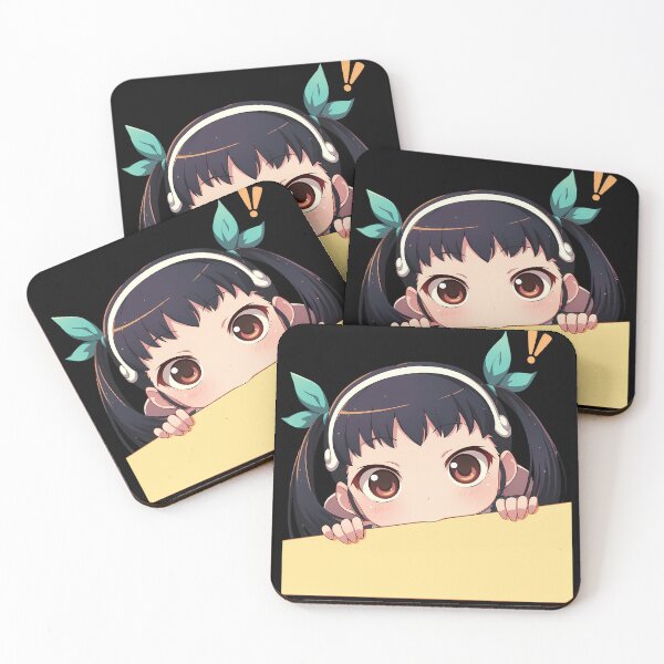 Item preview, Mayoi Hachikuji Bakemonogatari Anime Girl Chibi Kawaii Peeker designed and sold by HumbertoValveno.