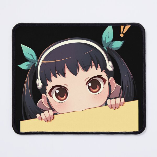Item preview, Mayoi Hachikuji Bakemonogatari Anime Girl Chibi Kawaii Peeker designed and sold by HumbertoValveno.