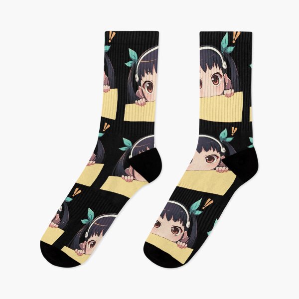 Item preview, Mayoi Hachikuji Bakemonogatari Anime Girl Chibi Kawaii Peeker designed and sold by HumbertoValveno.