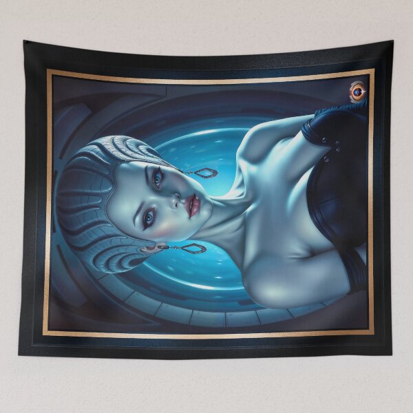 Item preview, The Neo-Baroque Fantasy Allure Of Lady Xylia Rivenna Alluring AI Concept Art by Xzendor7 designed and sold by Xzendor7 Digital Art Creations.