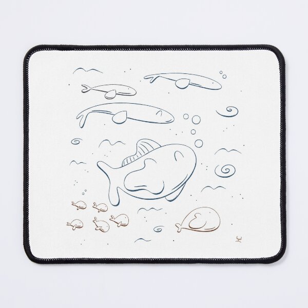 Item preview, Cute small fish - lineart designed and sold by hogakosta.