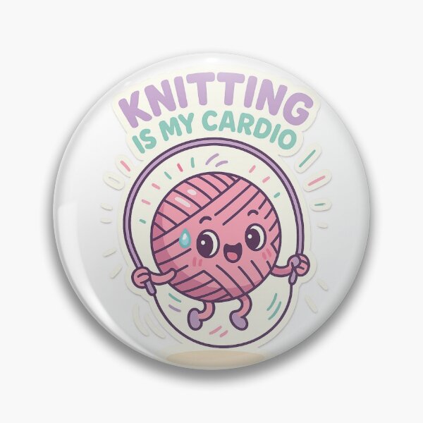 Item preview, Knitting is my cardio  designed and sold by Iail Ioa.