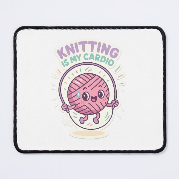 Item preview, Knitting is my cardio  designed and sold by Iail Ioa.