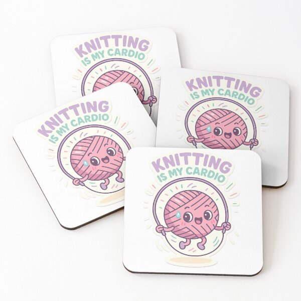 Item preview, Knitting is my cardio  designed and sold by Iail Ioa.