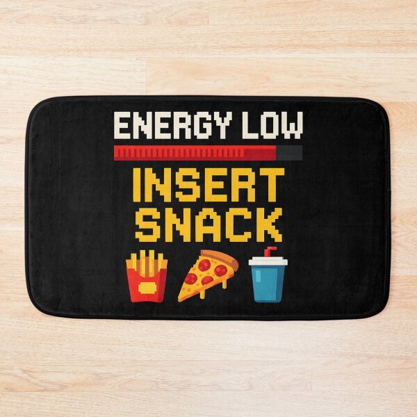 Item preview, Funny Gamer Snack Alert Insert Snack Energy Low Pixel Design. designed and sold by The-T-In-Retro.