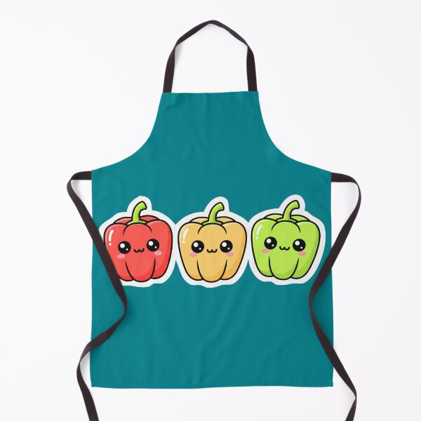 Item preview, Bell Pepper Trio – Colorful Kawaii Vegetable Characters designed and sold by OOStudio.