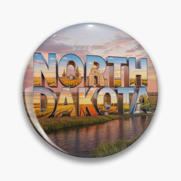 Artikelvorschau, Werbedruck des Bundesstaates North Dakota entworfen und verkauft von Lichentroupe63.