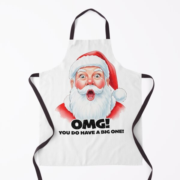 Item preview, Santa's Naughty Surprise - Funny OMG Christmas T-Shirt for Bold Holiday Humor designed and sold by lucidfrog.