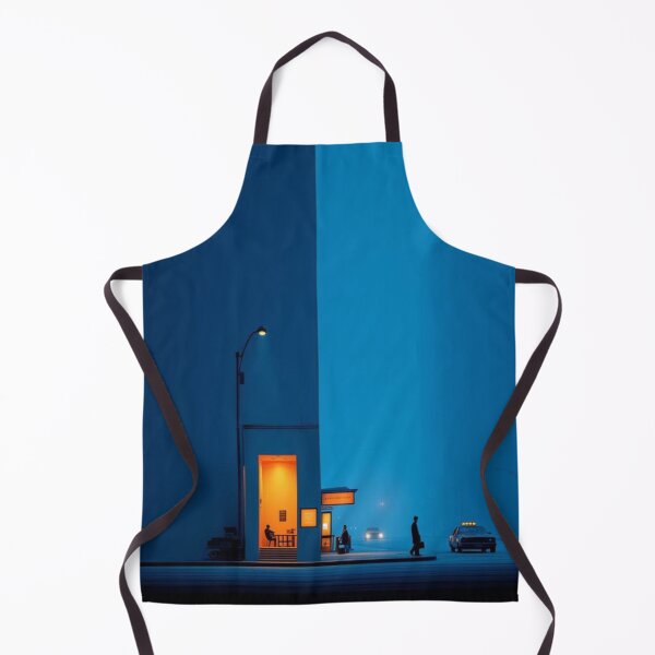 Item preview, Urban Solitude: Orange Glow Neo-Noir Aesthetic Art designed and sold by DESIGN DIMENSION .