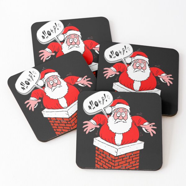 Item preview, Santa Got Stuck designed and sold by MckinleyArt.