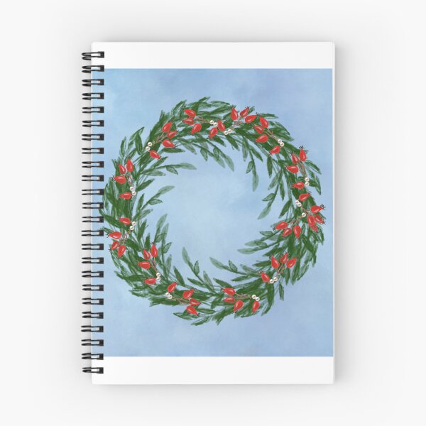 Item preview, Christmas Wreath with Wild Rose Berries designed and sold by GreenPeony.