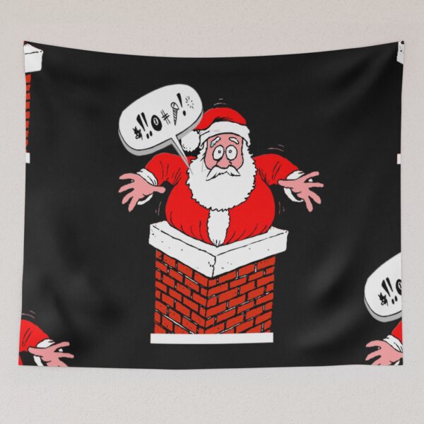 Item preview, Santa Got Stuck designed and sold by MckinleyArt.