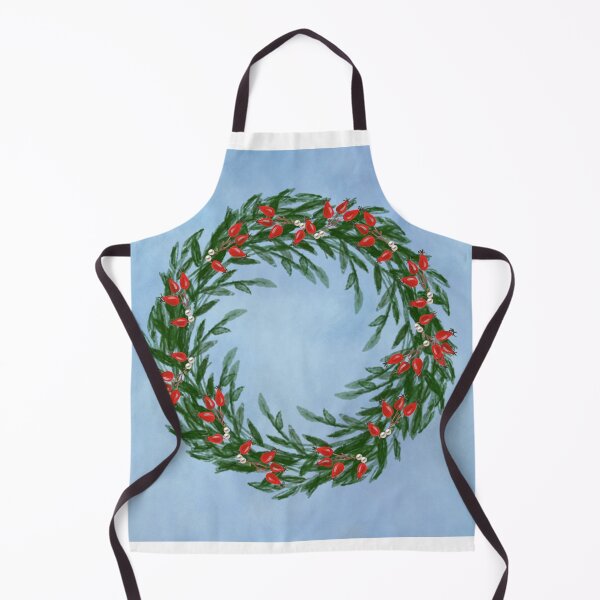 Item preview, Christmas Wreath with Wild Rose Berries designed and sold by GreenPeony.