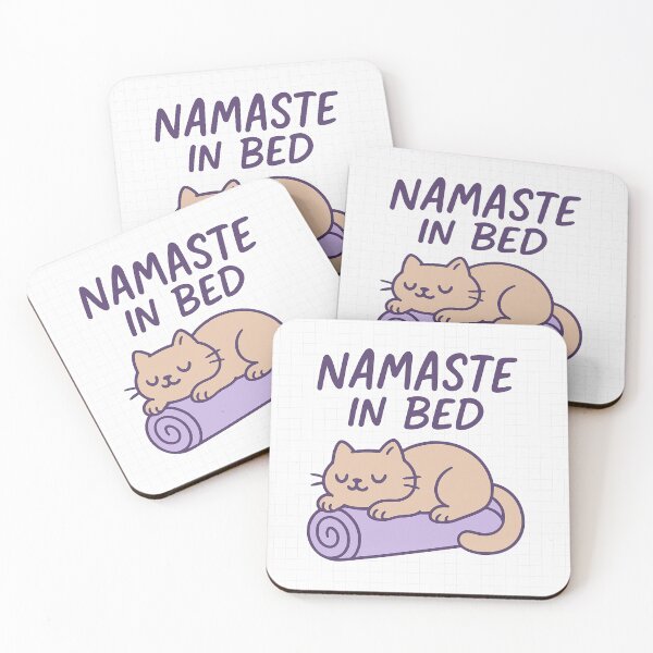 Item preview, Namaste in Bed – Funny Mindfulness and Self-Care Quote Design for Relaxed Souls designed and sold by EugenioPrints.