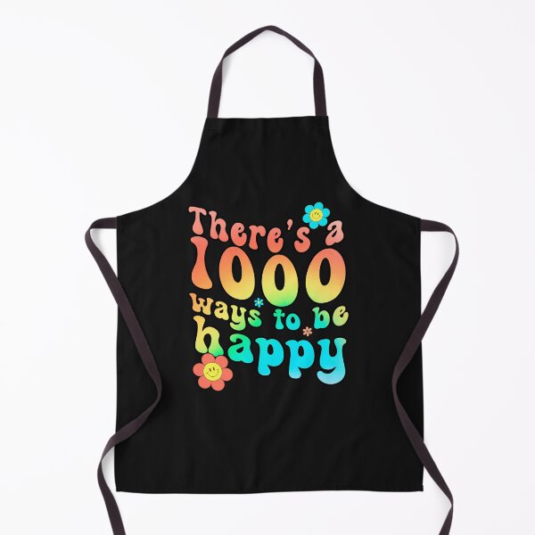 Item preview, There’s a 1000 Ways to Be Happy – Retro Groovy Positive Quote Design designed and sold by Sun Sand & Sea Art.