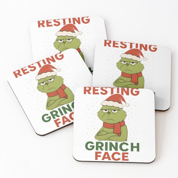 Item preview, Resting Grinch Face Shirt – Funny Christmas Grinch-Inspired Holiday Mood Tee designed and sold by FurRealTees.