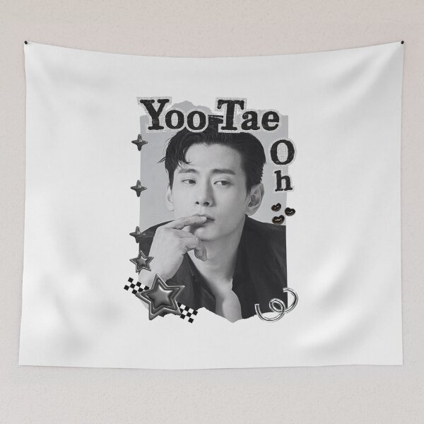Item preview, Yoo Tae-oh Korean Actor Kdrama Group Black and White Collage Digital Art Portrait designed and sold by AJUNICE STUDIO.