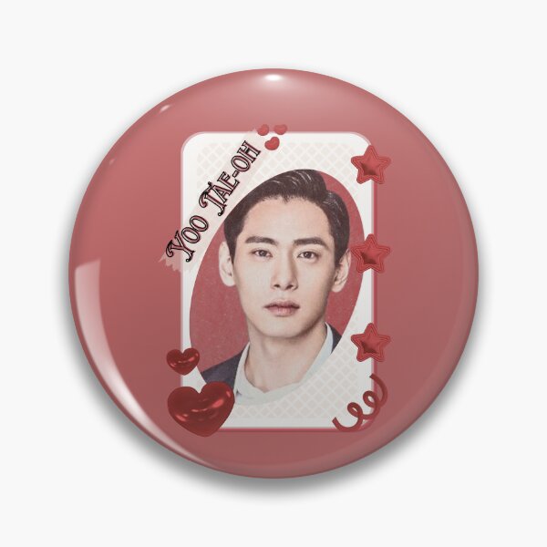 Item preview, Yoo Tae-oh Korean Actor Kdrama Group Card Red Aesthetic Collage Design designed and sold by AJUNICE STUDIO.