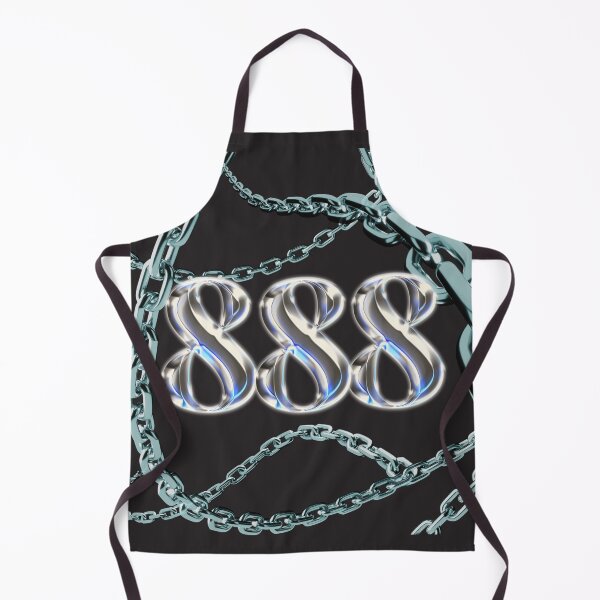 Item preview, 888 Angel Number Y2K-Aesthetic Holographic Chrome Chains  designed and sold by Spooks Looks.