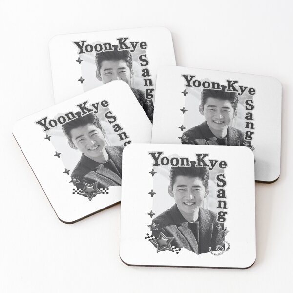 Item preview, Yoon Kye-sang Korean Actor Kdrama Group Black and White Collage Digital Art Portrait designed and sold by AJUNICE STUDIO.