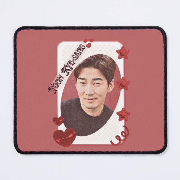 Item preview, Yoon Kye-sang Korean Actor Kdrama Group Card Red Aesthetic Collage Design designed and sold by AJUNICE STUDIO.